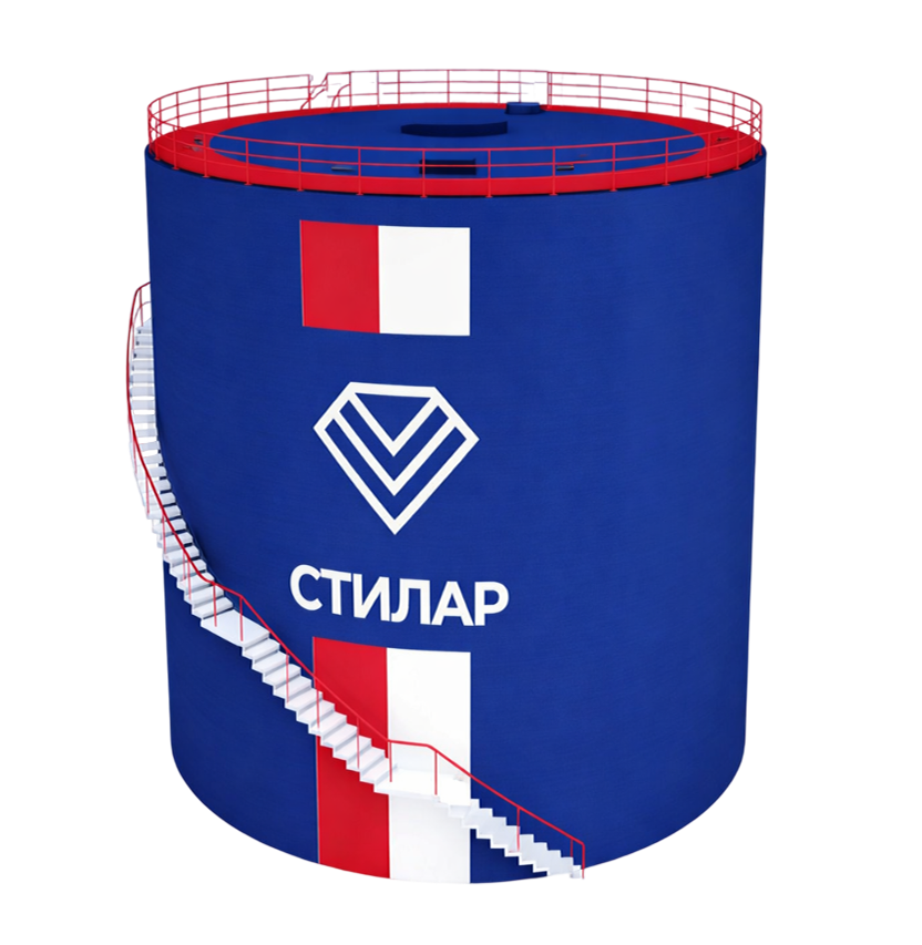 Цельносварной резервуар РВС для питьевой воды 50 м³ от завода-производителя