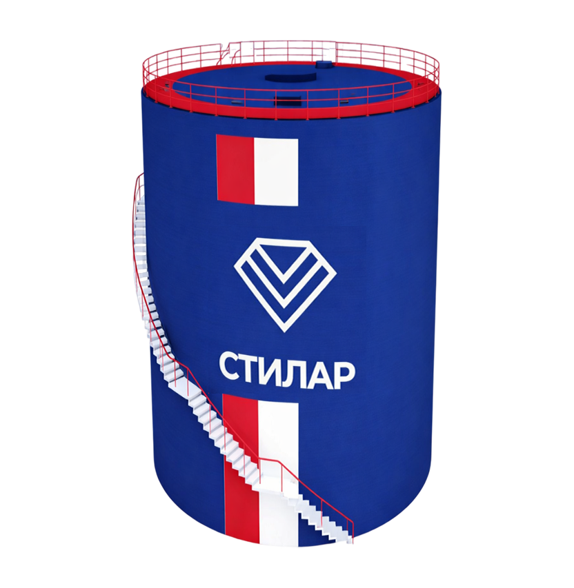 Цельносварной резервуар РВС аварийного запаса воды 15 м³ от завода-производителя